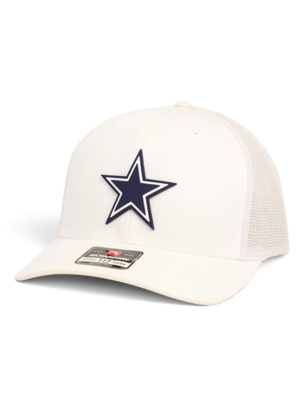 Dallas Cowboys 3D Snapback Trucker Hat- White